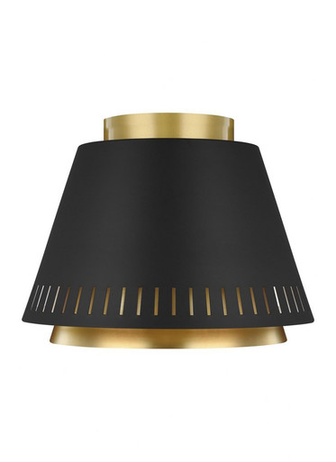 Carter 1 Light 11 Inch Wide Flush Mount by Visual Comfort Studio - ef1011mbk