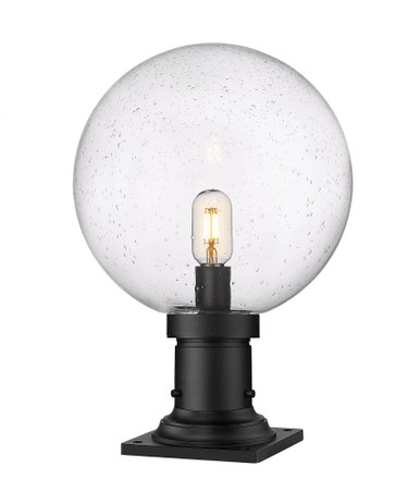 Laurent 1 Light Outdoor Pier Mount Light 17.75 x 12 Inches by Z-Lite - 599PHB-533PM-BK