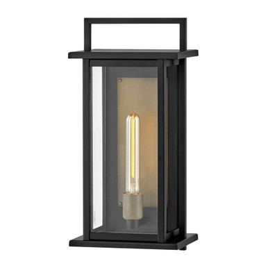 Langston 1 Light Outdoor Wall Lantern 18.25 Inch Tall by Hinkley - 24024BK