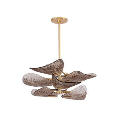 Cardiff 8 Light Semi Flush Mount 11.5 Inch and 27.75 Inch Wide by Corbett - 515-08-VGL