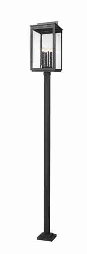 Hartwell 6 Light Outdoor Post Mount 125.5 Inch and 15 Inch Wide by Z Lite - 5019PHXXLS-536P-BK