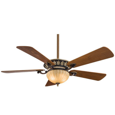 Volterra I 5 Blade Ceiling Fan with Light Kit 52 Inch Wide by Minka Aire - F702L