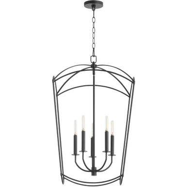Mantle 5 Light Small Foyer Chandelier by Quorum - 6812-5