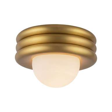 Harvey 1 Light Semi Flush Mount 7.88 Inch Tall and 12 Inch Wide by Alora - SF426012