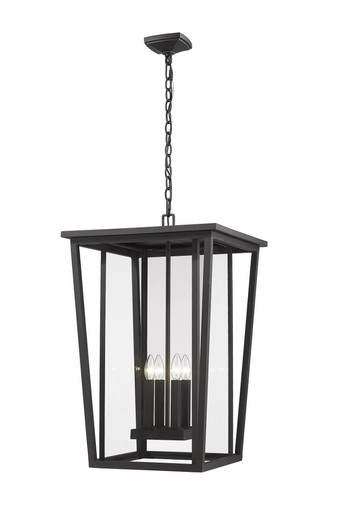 Seoul 4 Light Large Outdoor Pendant by Z-Lite - 571CHXXL-BK