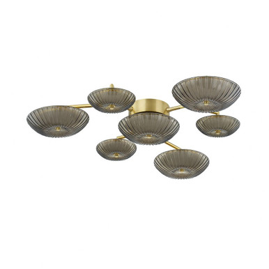 Birmingham 46W 7 LED Flush Mount 5 Inch Tall and 40.75 Inch Wide by Corbett - 512-41-VPB