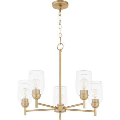 Wallinger 5 Light Medium Chandelier by Quorum - 6112-5
