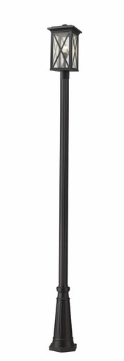 Brookside 1 Light Outdoor Post Mount Lantern 10 x 113.5 Inches by Z-Lite - 583PHBR-519P-BK