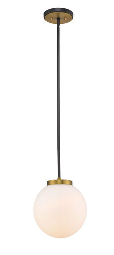 Parsons 1 Light Small Pendant by Z-Lite - 477P10-MB-OBR