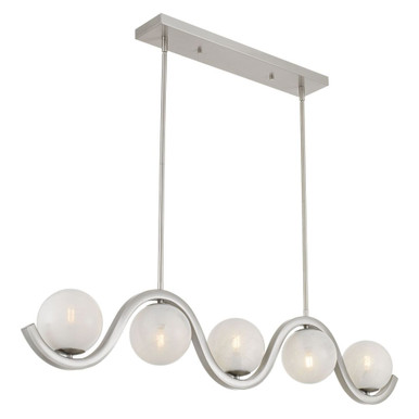 Spherical 15W 5 LED Island 9.25 Inch Tall and 49 Inch Wide by Quoizel - SRI551BN
