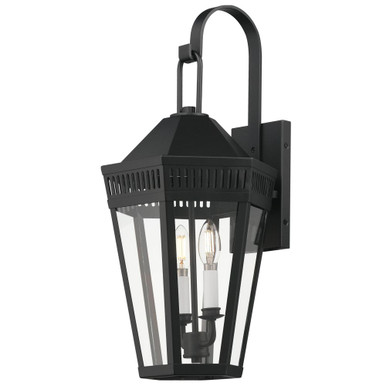 Oxford 2 Light Outdoor Wall Lantern 23 Inch Tall by Maxim - 30594CLBK