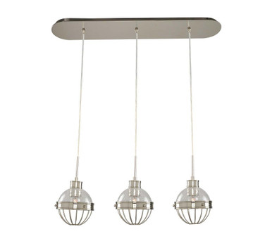 Montauk 3 Light Mini Island Chandelier by Kalco - 311343PN