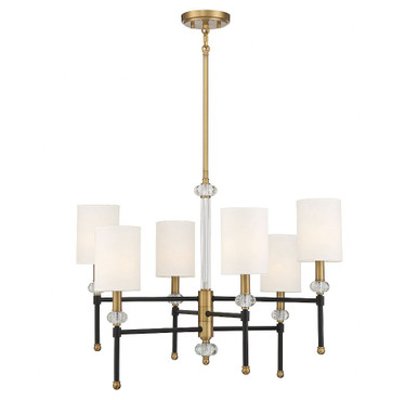Tivoli 6 Light Large Elegant Chandelier by Savoy House - 1-1887-6-143