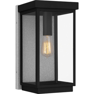 Ezra 1 Light Outdoor Wall Lantern 15 Inch Tall by Quoizel - EZR8408EK