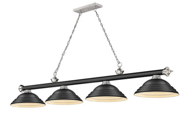 Cordon 4 Light Billiard 14 x 14 Inch by Z-Lite 2306-4MB-BN-SMB - 2306-4MB-BN-SMB