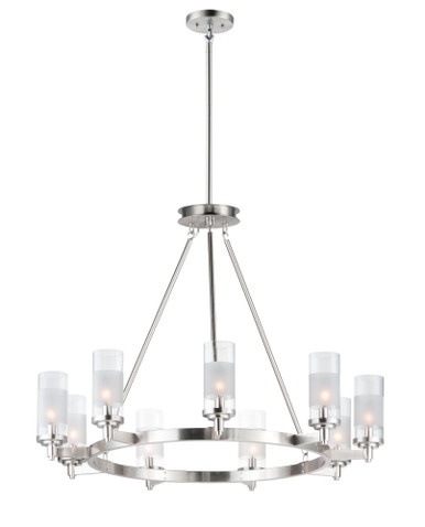 Crescendo 9 Light Oversized Chandelier by Maxim - 26327CLFTSN
