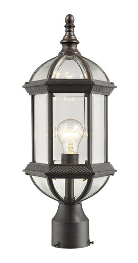 Annex 1 Light Outdoor Post Mount Lantern 8 x 19.5 Inches by Z-Lite - 563PA