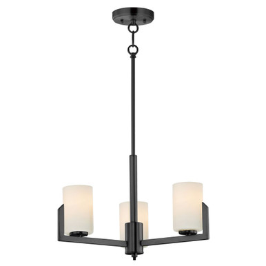 Dart 3 Up Light Medium Chandelier by Maxim - 21285SWBK