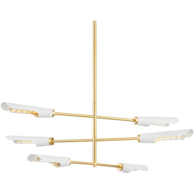 Harperrose 6 Light Oversized Chandelier by Mitzi - H828806-AGB/SWH