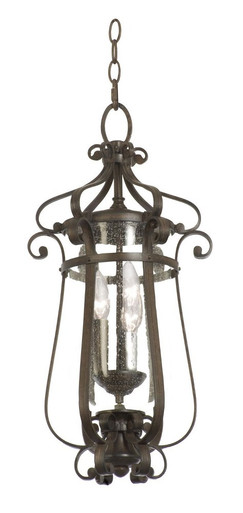 Hartford Three Light Outdoor Medium Hanging Lantern by Kalco  - 9235BB