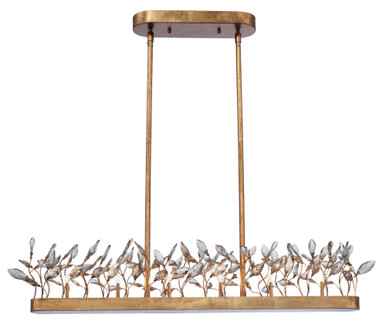 Crystal Garden 6 Light Linear Small Pendant by Maxim - 30447CGGL