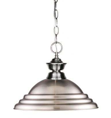 1 Light Medium Pendant 10 Inch Tall by Z-Lite - 100701BN-SBN