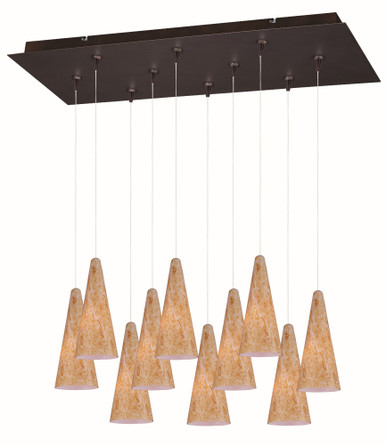 Lava 10 Light Medium Pendant by ET2 - E93930-103BZ