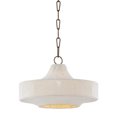 Thurso 1 Light Pendant 11.75 Inch Tall and 18.75 Inch Wide by Troy - F3119-BRZ
