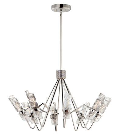 Milano 8 Light Oversized Chandelier by Maxim - 39556CLPN