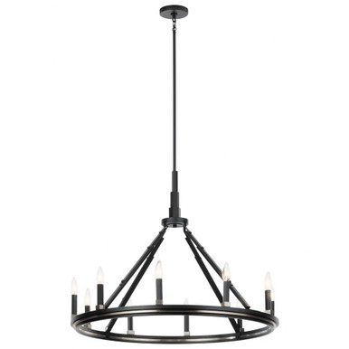 Emmala 10 Light Oversized Chandelier by Kichler - 52421BK