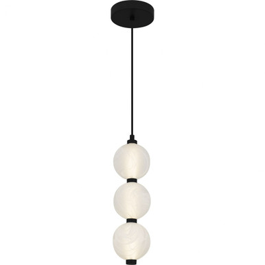 Clarendon 21W LED Mini Pendant 17.75 Inch Tall X 5.25 Inch Wide by Quoizel - PCCAD1505MBK