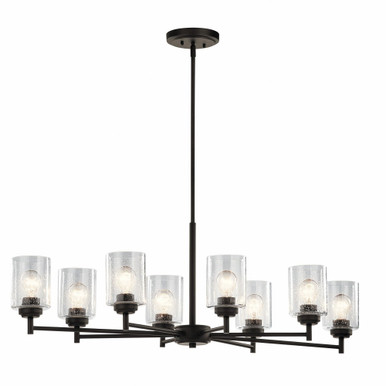 Winslow 8 Light Small Linear Chandelier by Kichler - 44035