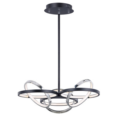 Gyro Ii 438W 6 LED Light Large Pendant by ET2 - E24787-BKPC
