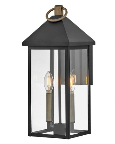 Rhett 2 Light Outdoor Wall Lantern by Lark - 81524BK