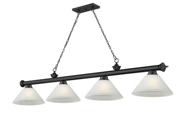 Cordon 4 Light Billiard 15 x 14 Inch by Z-Lite 2306-4MB-AWL14 - 2306-4MB-AWL14