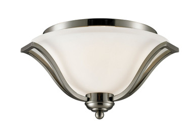 Lagoon 3 Light 18.5 Inch Wide Semi Flush Mount by Z-Lite 704F3-BN - 704F3-BN