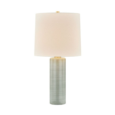 Tuva 1 Light Table Lamp 24.5 Inch Tall and 14 Inch Wide by Mitzi - HL1196201-AGB/CVL