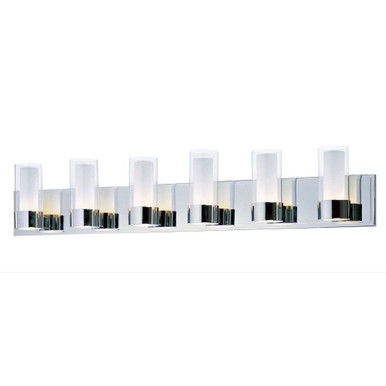 Silo 6 Light Candle Style Vanity Light by Maxim - 23076CLFTPC