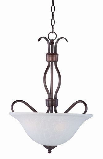 Basix 3 Light Large Invert Pendant without Glass by Maxim - 10121ICOI