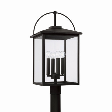 Bryson 4 Light Outdoor Post Lantern 24.75 x 13.25 In by Capital  - 948043BK