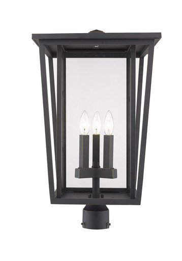 Seoul 3 Light Outdoor Post Mount Lantern 14.25 x 105.5 In by Z-Lite - 571PHXLR-ORB