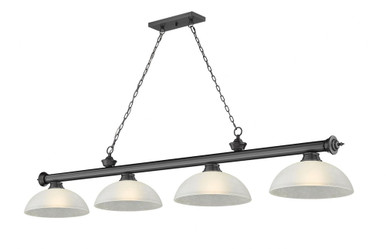Cordon 4 Light Billiard 13.5 x 14 Inch by Z-Lite 2306-4BP-DWL14 - 2306-4BP-DWL14