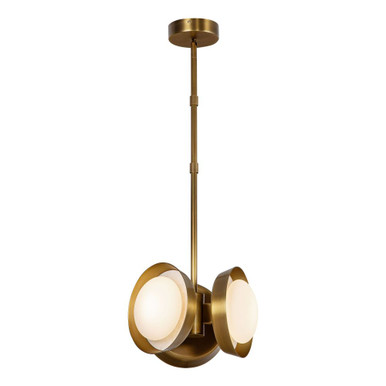 Alonso 13W LED Pendant 8.5 Inch Tall and 12.63 Inch Wide by Alora - PD320313VB-UNV
