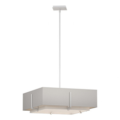 Exos 4 Light Square Double Shade Large Pendant by Hubbardton Forge - 139630H