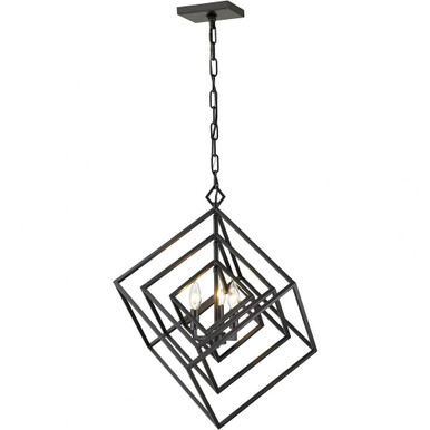 Euclid 3 Light Chandelier 25 x 23 Inches Wide by Z-Lite - 457-3MB