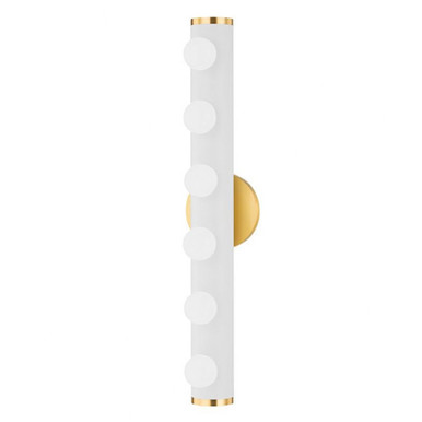 Penny 6 Light Vanity Light by Mitzi - H631306-AGB/TWH