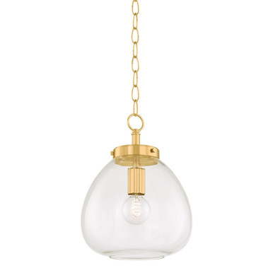 Della 1 Light Small Pendant 15.75 Inch Tall and 12 Inch Wide by Mitzi - H997701S