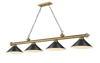 Cordon 4 Light Billiard 14 x 14 Inch by Z-Lite 2306-4RB-MB15 - 2306-4RB-MB15