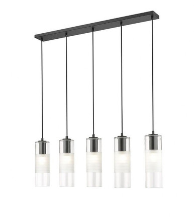Alton 5 Light Linear Chandelier 14.25 x 4.75 Inches Wide by Z-Lite - 824P-5L