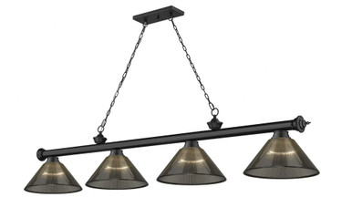 Cordon 4 Light Billiard 14.75 x 14 Inch by Z-Lite 2306-4MB-ARS - 2306-4MB-ARS